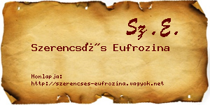 Szerencsés Eufrozina névjegykártya